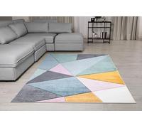 Generic Modern Triangle Geometric Design Large Area Rug for Living Room Bedroom Hallway Runner Rug Floor Mats Small Door Mats (Multi, 80 x 150 cm)