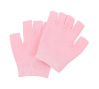 Generic Moisturizing Gel Spa Fingerless Gloves for Hands, Reusable Pink Gloves Made of Knit Fabric and Gum Dipping, for Hand Care and Spa Supplies, Suitable for Women