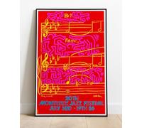 Generic Montreux Jazz Festival Keith Haring And Andy Warhol 1986 Concert Tour Live Venue Gig Promo : 36""x24"" Poster BRING YOUR WALLS TO LIFE !