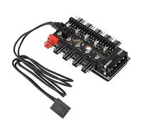 Generic Motherboard 4Pin PWM Cooling Fan Hub Set Line Board, Double-Sided Tape for Easy Installation, Firm Wire Connection, for DIY Computer Builders
