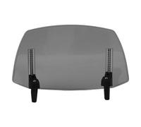 Generic Motorcycle Adjustable Windscreen Stylish Wind Deflector for MT07 MT09 R1 FZ6 Increased Protection Noise Reduction ABS Plastic Universal Fit (Smoky)