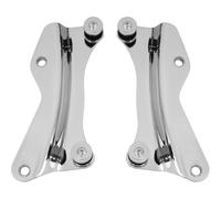 Generic Motorcycle Backrest Quick Release Brackets Sissy Bar Mounting Hardware Kit Smooth Finished Metal Left Right Mirror Pair Set Suitable for Passenger Comfort Upgrades , Electroplated