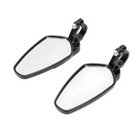 Generic Motorcycle Handlebar Mirrors, Durable Black Aluminum Alloy, Adjustable Rearview Mirrors for Enhanced Visibility, Universal Fit for Various Models, 2 Units