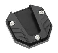 Generic Motorcycle Kickstand Pad Extender Sturdy High Strength Side Stand Plate for Parking on Hot Pavement or Grass for Motorcycle Enthusiasts (Black)