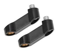 Generic Motorcycle Mirror Adapter Extender Riser for Raising and Extending Mirrors for Most Motorbike Cruisers Dual Sport M10 Plastic 2pcs