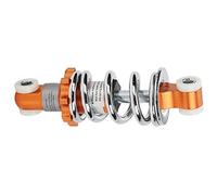 Generic Motorcycle Rear Air Shock Absorbers, Aluminum Alloy & Stainless Steel Spring, Orange, 125mm Hole Pitch, 400lb Damping, Scooter & Motorcycle Compatible