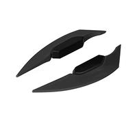 Generic Motorcycle Side Spoiler Superior ABS Aerodynamic Wing Easy Installation for Motorbikes (Black)