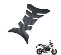 generic motorcycle tank protector Compatible with Honda Grom 125 2017-Present,Accessory modification, 1PCS Fuel tank decoration Carbon Fiber(black)