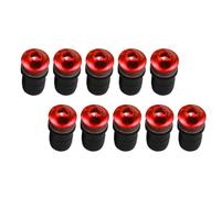 Generic Motorcycle Windscreen Body Mounting Kit Durable Anodized Bolts for Sport Bikes Cruisers 10 Pieces (Red)
