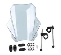 Generic Motorcycle Windscreen Wind Deflector, Easy Installation, Compatible Protection, Direct Replacement Accessory for MT09, Gray Blue