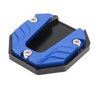 Generic Motorcycles Kickstand Pad, Motorbike Side Stand Support Plate Foot Extender Floor Protector for Parking on Soft Ground Grass Sand Slippery Anti Sinking (Blue)