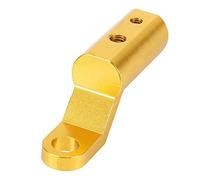 Generic Motorcycles Scooter Rearview Mirror Mount Extension Bracket Durable Aluminum Alloy Black and Golden for Electric Car ATV (Gold)