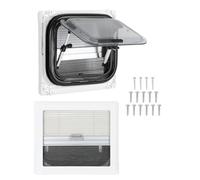 generic Motorhome Exit Window 14 x 11.2 Inch Rounded Double Layer UV Protection Emergency Windows Push-out with Curtain for Motorhomes Mobile Homes