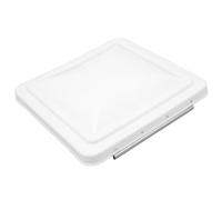 Generic Motorhome Vent Cover Roof Trailer Top Vent Cover Lid Roof Vent for RV - Durable ABS and Metal Material 375mm x 375mm (White)