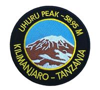 Generic Mount Kilimanjaro Uhuru Peak Tanzania Patch (3.5 Inch) Embroidered Iron-on or Sew-on Badge The Roof of Africa Traevl Souvenir Emblem Gift Patches, Large, Karma40100