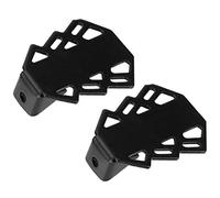 Generic Mountain Terrain Bicycle Iron Rear Foot Pedal Heavy Load Bearing Non-Deformation Foot Rest for Bike Riders Black 2pcs