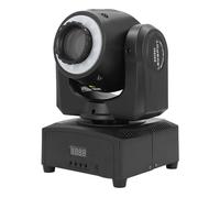 Generic Moving Head Stage Light Impressive Visual Effects for Disco Wedding Party 8 Patterns 8 Colors Sound Activated, ABS Black, 1x60W White LED+12x LED Strips (UK Plug)