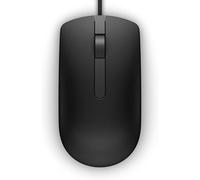 Generic MS116 Wired Optical USB Mouse - Black, 3-Button, USB 3.0, Lightweight, Ergonomic, Soundless, Programmable, 1.8m Cable, Windows, macOS, Linux Compatible