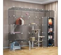 Generic Msuiiixcccc Cat Playpen - Large Metal Cat Cage for Small Pets, Rabbits, Hedgehogs, and Guinea Pigs(219 * 75 * 183cm)