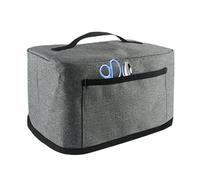 Generic Mug Press Dust Cover - Gray Polyester Dust Cover with Zipper Closure, Smart Storage Pockets for Tools & Cables, Practical Handle - 29x17x17 cm