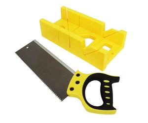 Generic Multi Angle Mitre Saw, Oblique Cutting Tool 12 Inch Saw Clamping Box With14 Inch Hole Slot for Woodworking Projects