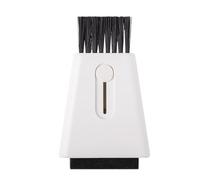Generic Multi-purpose Double-head Window Track and Keyboard Cleaning Brush White for Electronics Grooves and Slot Dust Removal