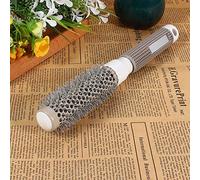 Generic Multi-Size Ceramic Iron Round Comb with Non-Slip Grip for Hair Styling and Resilience Enhancement Suitable for Barbers and Hairdressers in 19mm, 25mm, 32mm, 45mm, 53mm Options (25#)