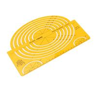 Generic Multifunctional Architectural Template Hollow Ruler for Geometric Patterns Drawing, Architecture Tool Suitable for Engineers, Soft Plastic Material (4352)