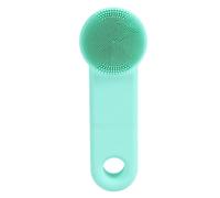 Generic Multifunctional Electric Face Brush Hygienic Silicone for Effective Cleansing and Massaging LED Light Green 15.5x5.4x5cm