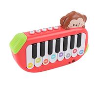 Generic Multifunctional Kids Miniature Electronic Piano Toy Premium Material Musical Keyboard,Portable Design, Various Music Modes, Suitable for Children 2 Years Old and Above (Red)