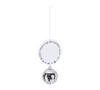 Generic Music Fan Hanging Air Freshener with Colorful Disco Ball Durable Keepsake for Themed Party Car Decor