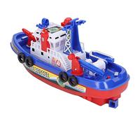 Generic Music Light Fire Boat Toy Educational Safe Design Electric Water Spraying Marine Boat Toy for Boys Girls Child Bathtub for Child Plastic Green