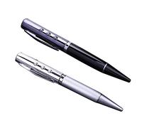 Generic Music Player Stylish Pen Shape Card MP3 Player for English Listening Practice and Music Storage for Students and Travelers Black (Silver)