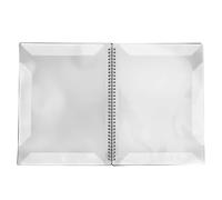 Generic Music Themed ABS A4 File Folder for Piano Guitar Accessories, 40 Pages Musical Notation Clamp/Holder Folder for Students, ABS Material, 9.8 X 0.8 X 12.2in