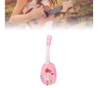 Generic Musical Instrument Toy, Develop Musical Expression Skills, Kids Ukulele Toy, Attractive, Durable, Small, 35cm, Easy to Hold for Early Education (8041A Pink Deer Style)