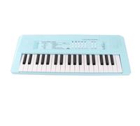 Generic Musical Keyboard Electric Piano with 37 Keys, Educational Instrument for Beginners, Dual Power Supply, Portable Size for Children, Black and White Plastic (Blue)