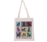 Generic My Doodle Era Tote Bag - Golden Doodle Dog Mama Handbag - Multicolour, Medium (14.56 inches x 12.59 inches), Unisex-Adults