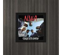 Generic N.W.A. Straight Outta Compton Album Cover, Poster, Wall Art. Print or Fully Framed Available. Actual Size of Original Vinyl Covers. (Framed)
