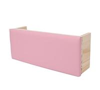 Generic Nail Arm Rest Cushion Comfortable Soft Hand Pillow for Nail Art Salon and Home Manicure, Log + PU Leather, 12.0x4.7x3.3in, Home Salon (Roseate)