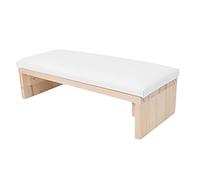 Generic Nail Arm Rest Cushion Comfortable Soft PU Leather Hand Pillow for Nail Art Salon and Home DIY Technician Use, Stable Hand for Manicure, 12x4.7x3.3in (White)