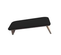Generic Nail Arm Rest Microfiber Leather Foldable Hand Portable Footstool for Nail Art Salon Easy to Clean Suitable for Nail Techs Home, black