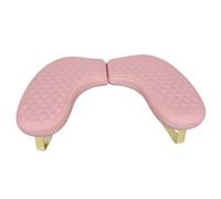 Generic Nail Arm Shape Hand Manicure Armrest PU Leather Detachable Stand Comfortable Support Suitable for Nail DIY Home Table Desk, Pink