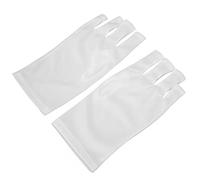Generic Nail Art Skin Care Gloves, Durable UV-Resistant Anti-UV Gloves, 1 Pair for Nail Art Curing Lamp Protection (White)