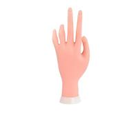 Generic Nail Art Tool Silicone Manicure Model with High Simulation Function, Right Hand Bendable Design for Nail Art Training Students Right hand Flexible