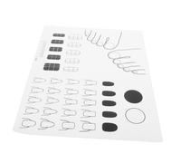 Generic Nail Art Tools Silicone Mat Nail Polish Coloring Pad Manicure Stamping Plate Craft Sheets Hand Mannequin for Nail Tech