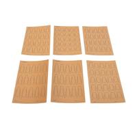 Generic Nail Art Training Cards for Beginners and Professionals, Versatile Practice Tool with Reusable PVC Sheets for Home or On-the-Go Creativity, 6 Sheets (6 Kraft Paper Cards+2 Transparent PVC
