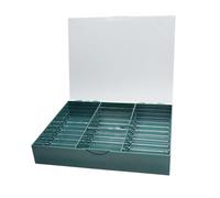 Generic Nail Box Nail 30 Cells with Transparent Lid for Nail Salon, Green