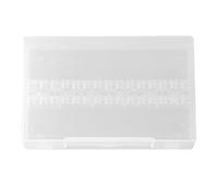 Generic Nail Drill Bit Box Convenient Safe 14 Holes Storage Display for Professional and Home Use Pink Plastic 3.9 * 3.0 * 0.5inch (Transparent)