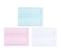 Generic Nail Drill Bits Storage Box with Special Slots Design 3pcs for Easy Finding and Storing Nail Drill Grinding Heads Plastic Manicure Polisher Organizer