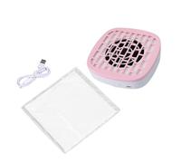 Generic Nail Dust Collector Compact Vacuum Fan Acrylic Nail Dust Suction Machine Pad Quiet PP Material Suitable for Professional Salo, Pink